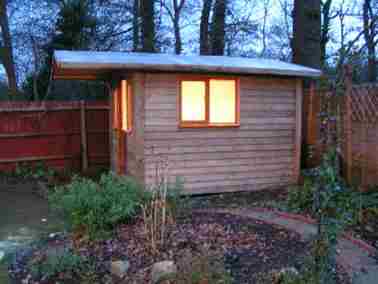 Garden Office Room Small Case Study Maidstone Outside Side View 03